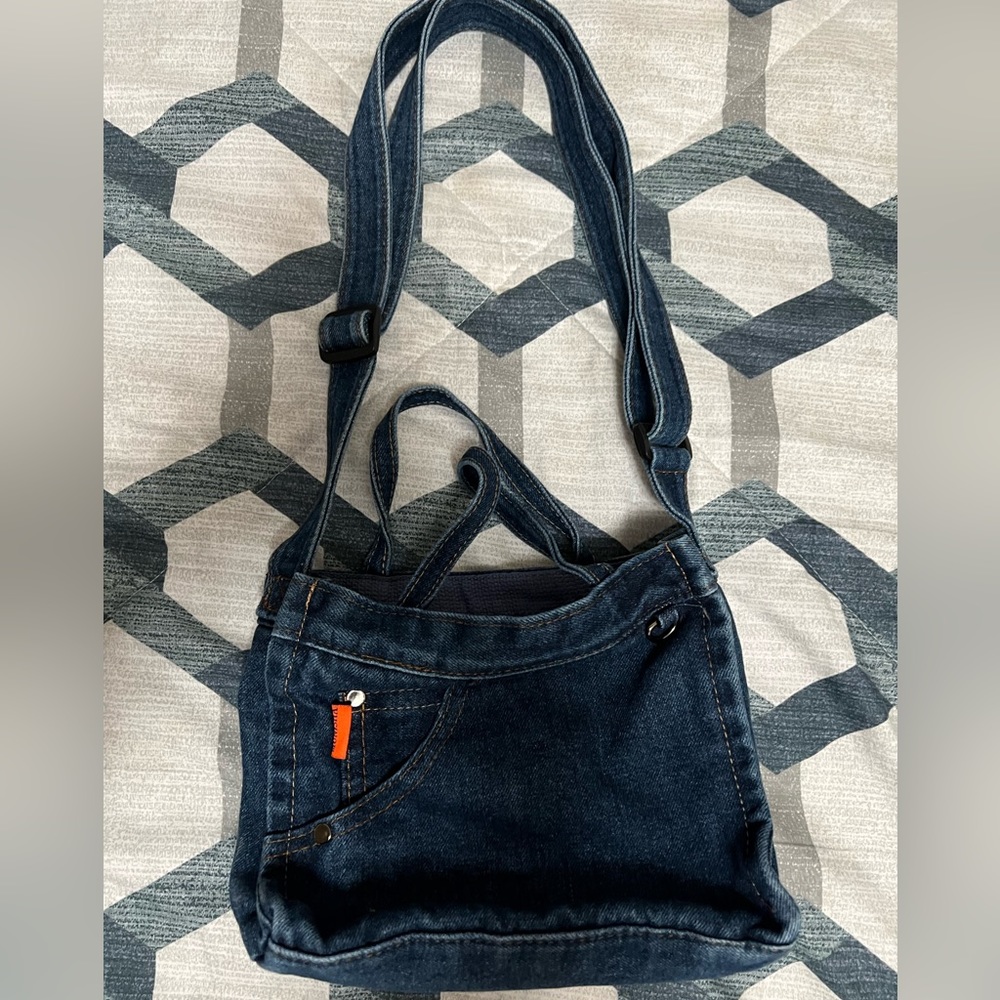 Denim crossbody bag